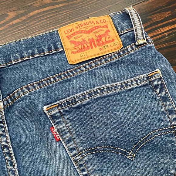 Men’s Levi’s Classic 511 Slim Fit, 33 x 30, Faded Blue - Picture 3 of 5